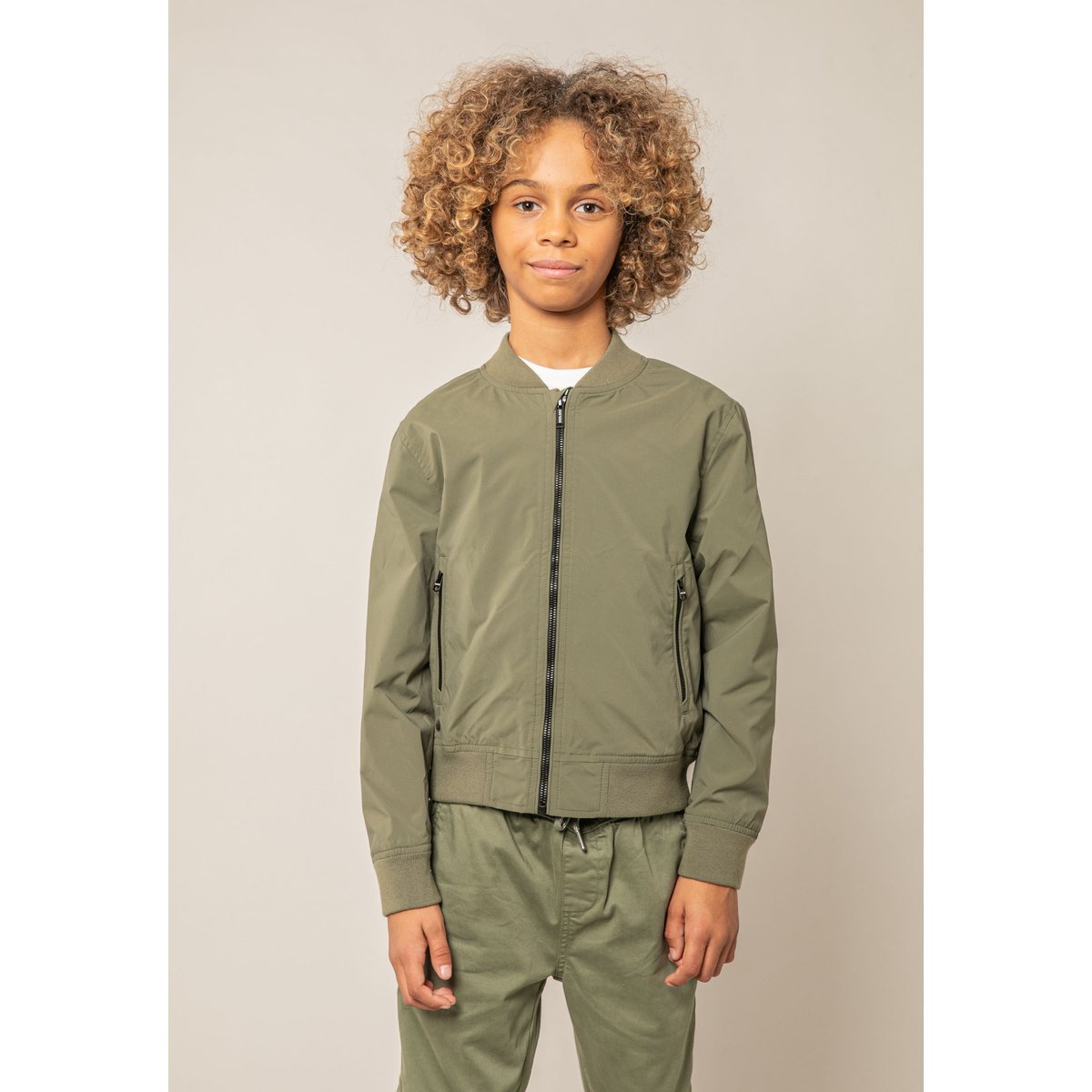 Blouson garçon léger style bomber STONIC khaki, DEELUXE