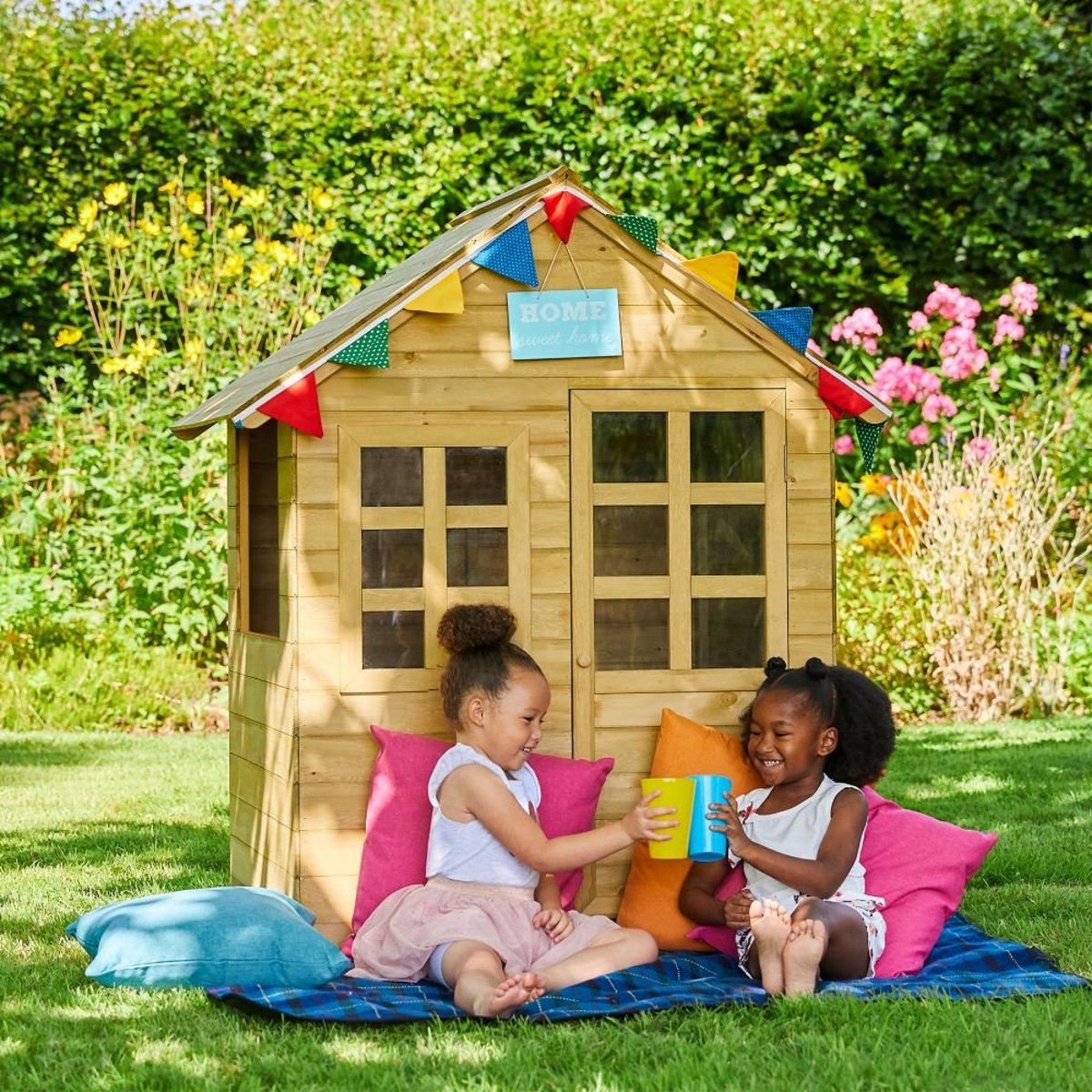 Maisonnette cabane enfant ROMARIN marron, TP TOYS