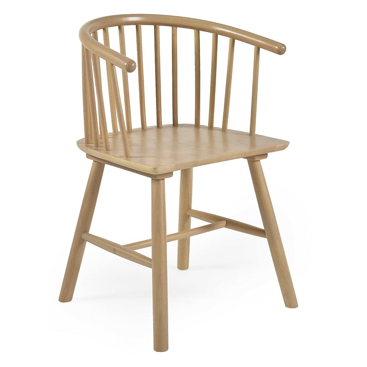 Kael Oak Curved Spindle Dining Chairs (Set of 2) light oak, SO'HOME