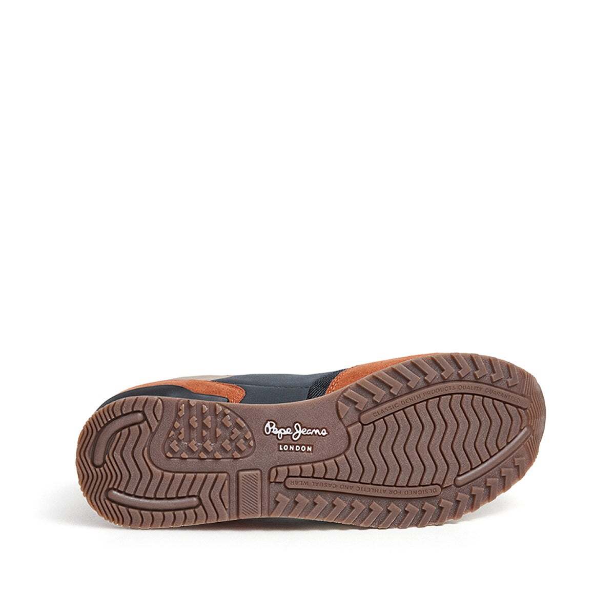 Baskets basses London Grade M orange feuille d'automne, PEPE JEANS