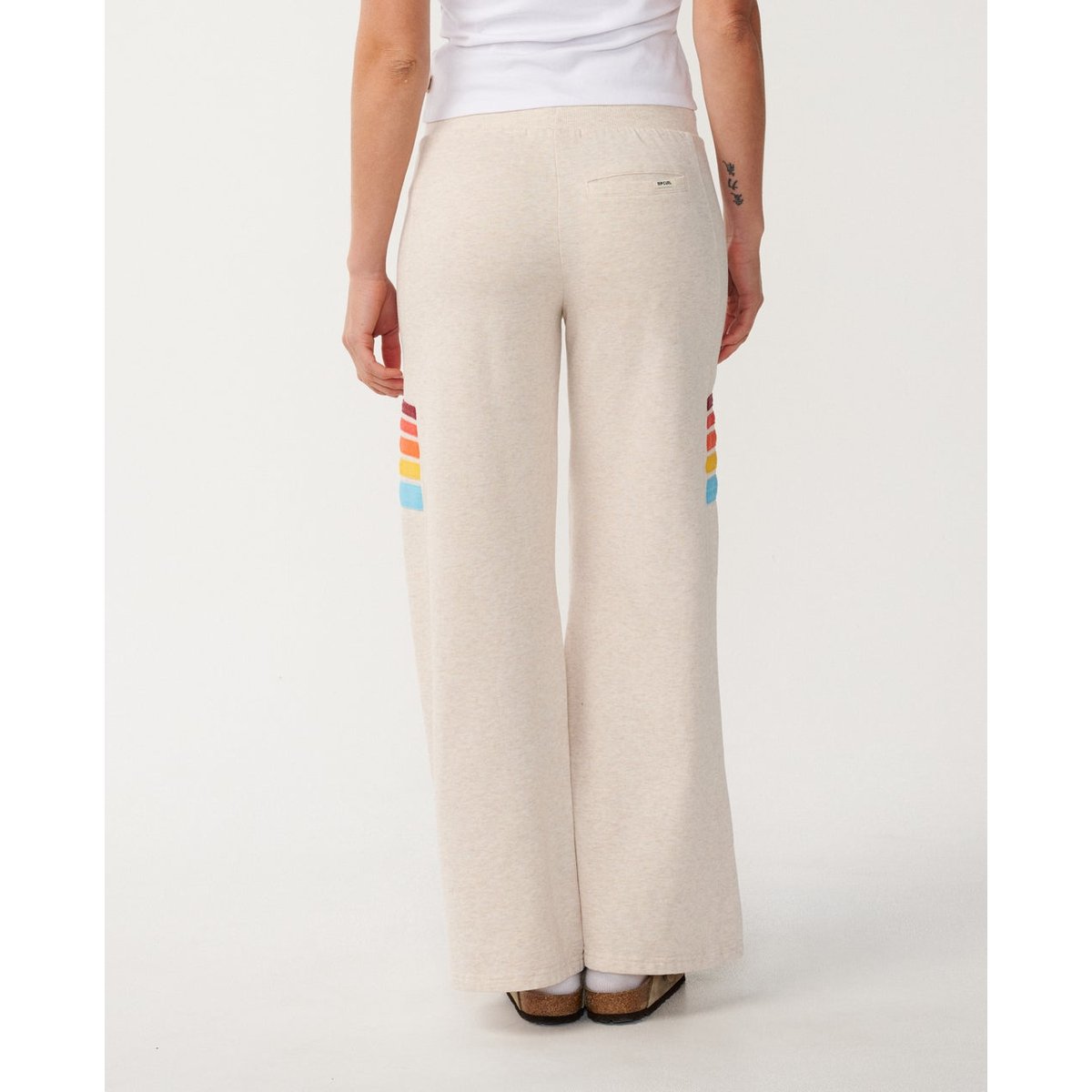 Pantalon large SURF REVIVAL gris chiné avoine, RIP CURL
