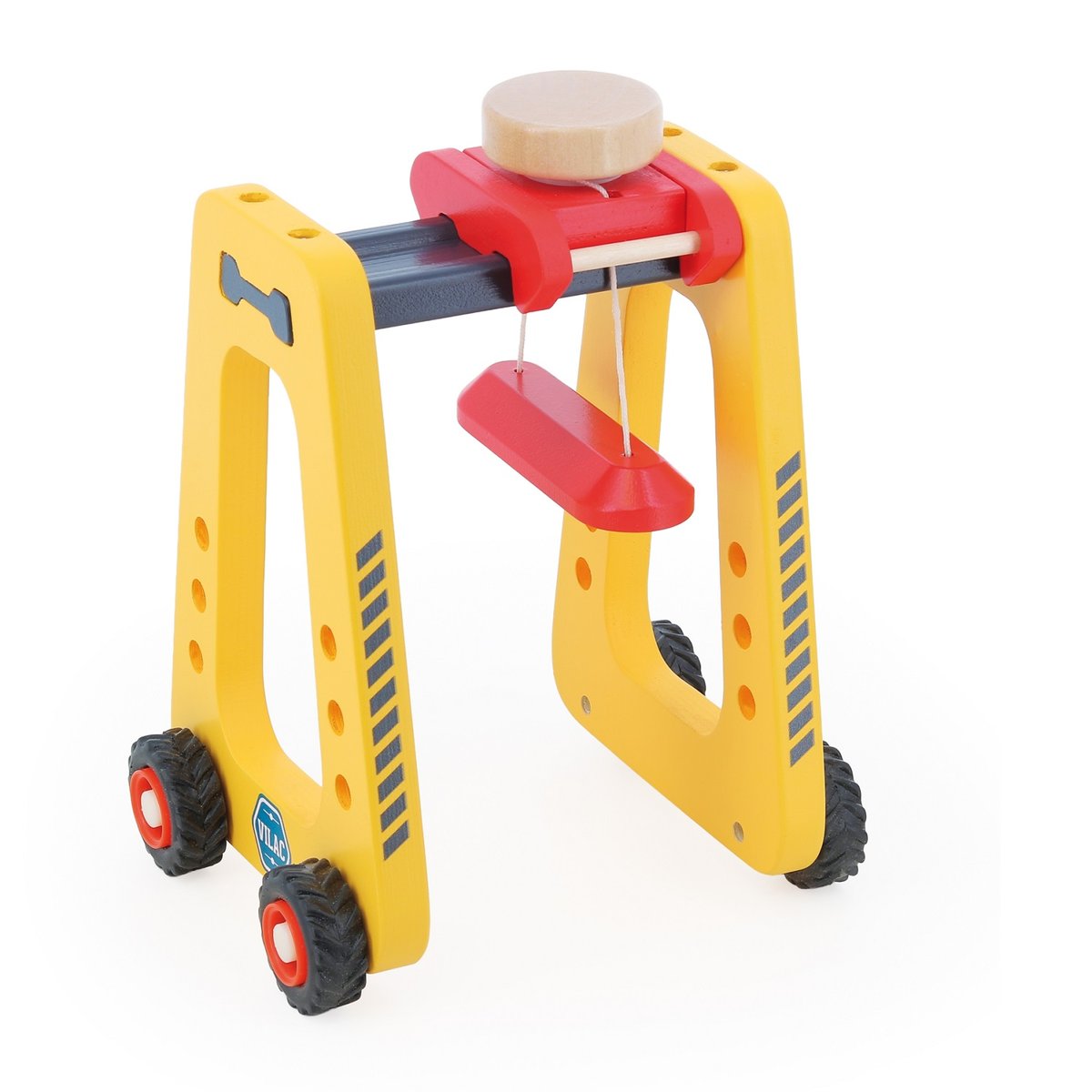Enjambeur de docker et semi remorque jaune, VILAC