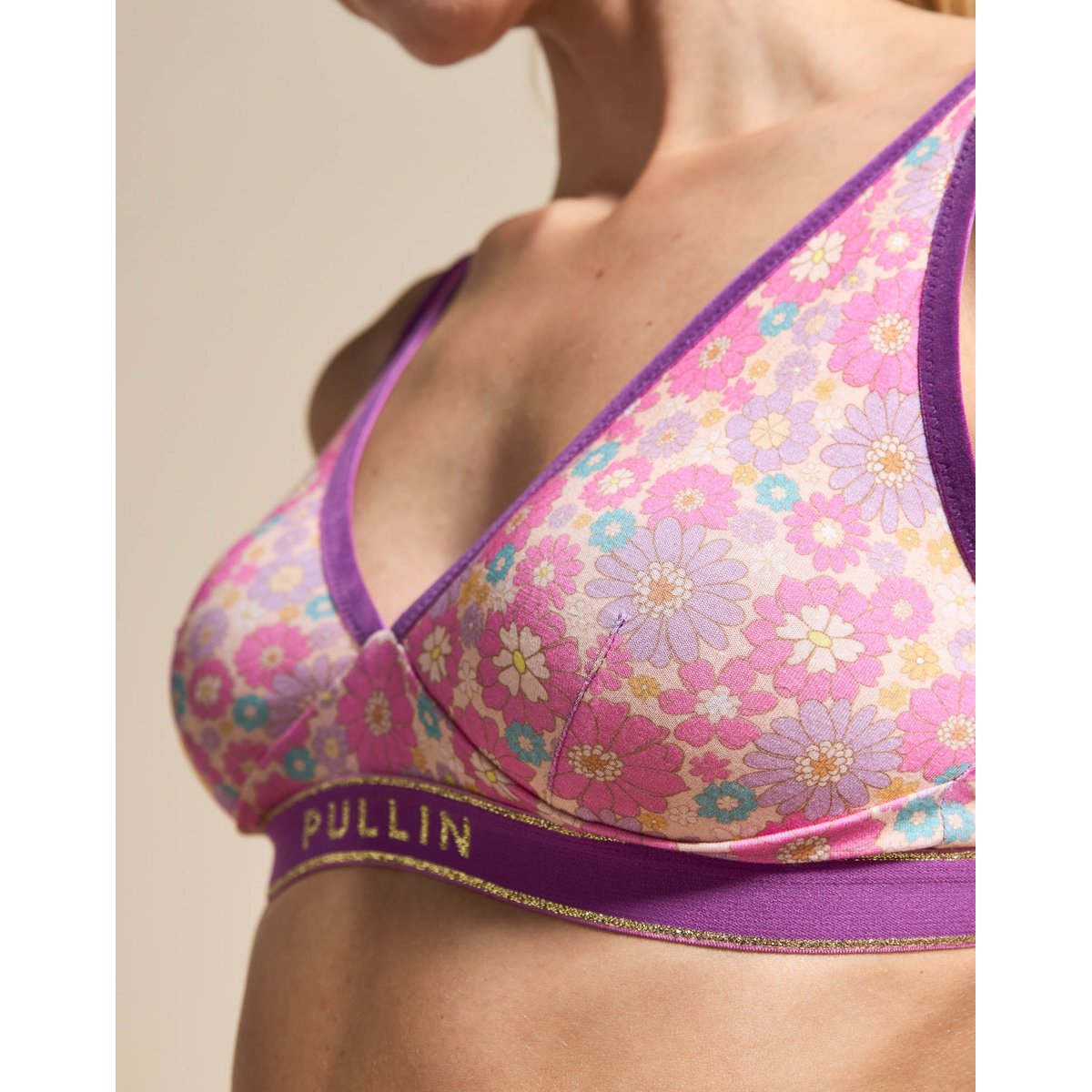 TRIANGLE FOULARD GIPSY rose, PULLIN