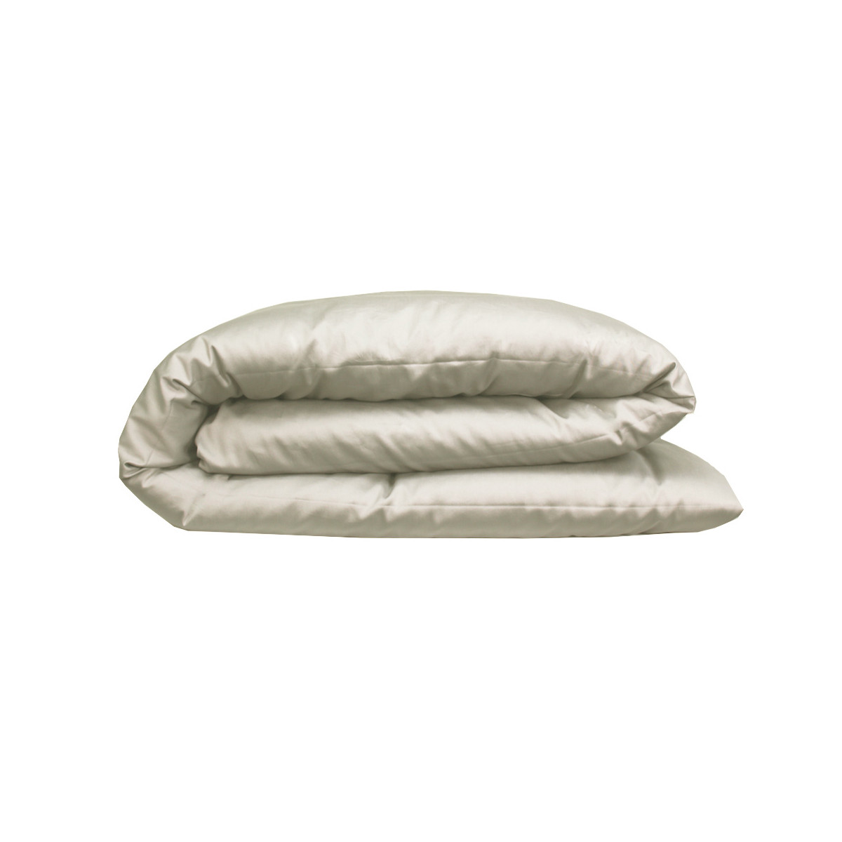 Housse de couette satin de coton AVA UNI angora, GARNIER THIEBAUT