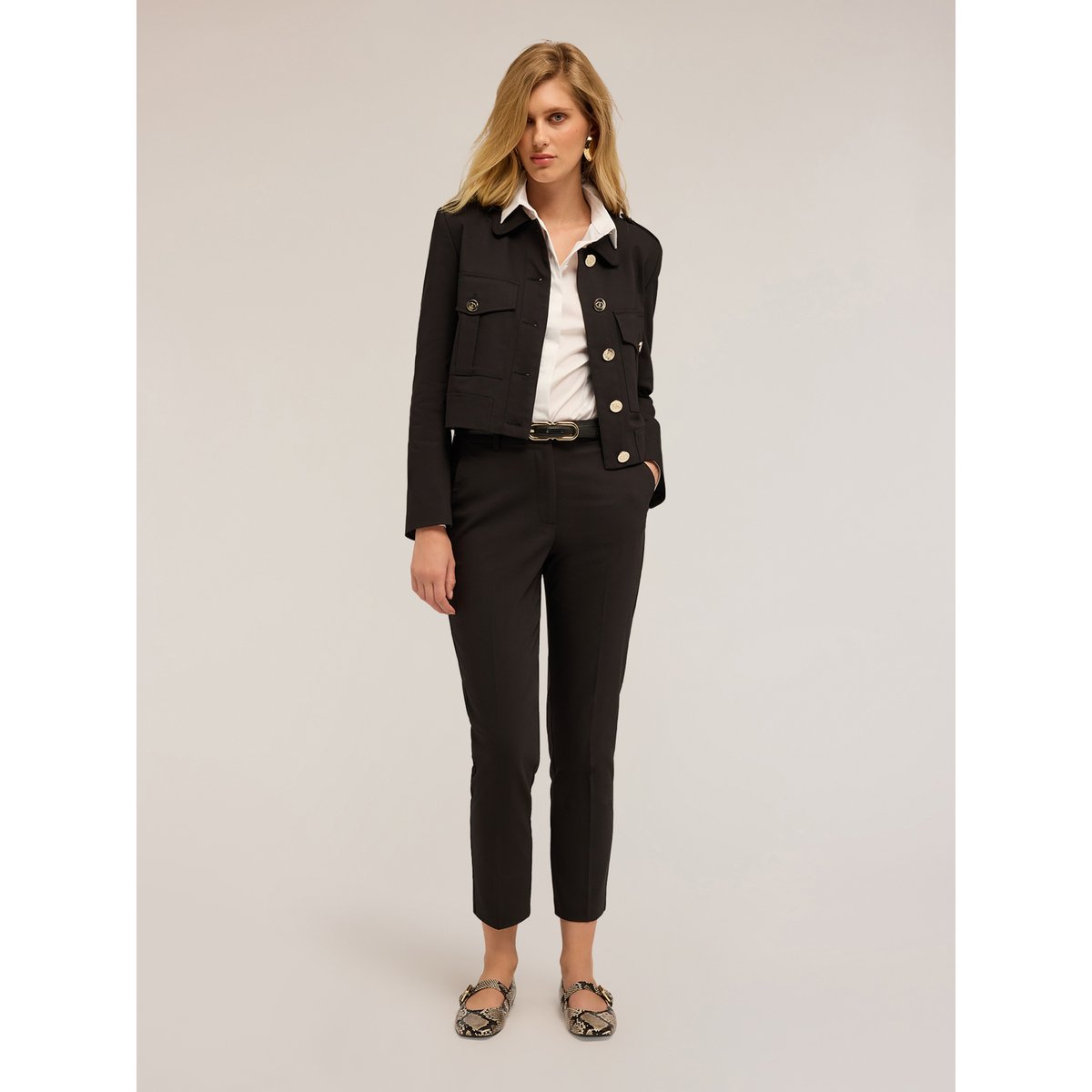 Pantalon regular noir, MOTIVI