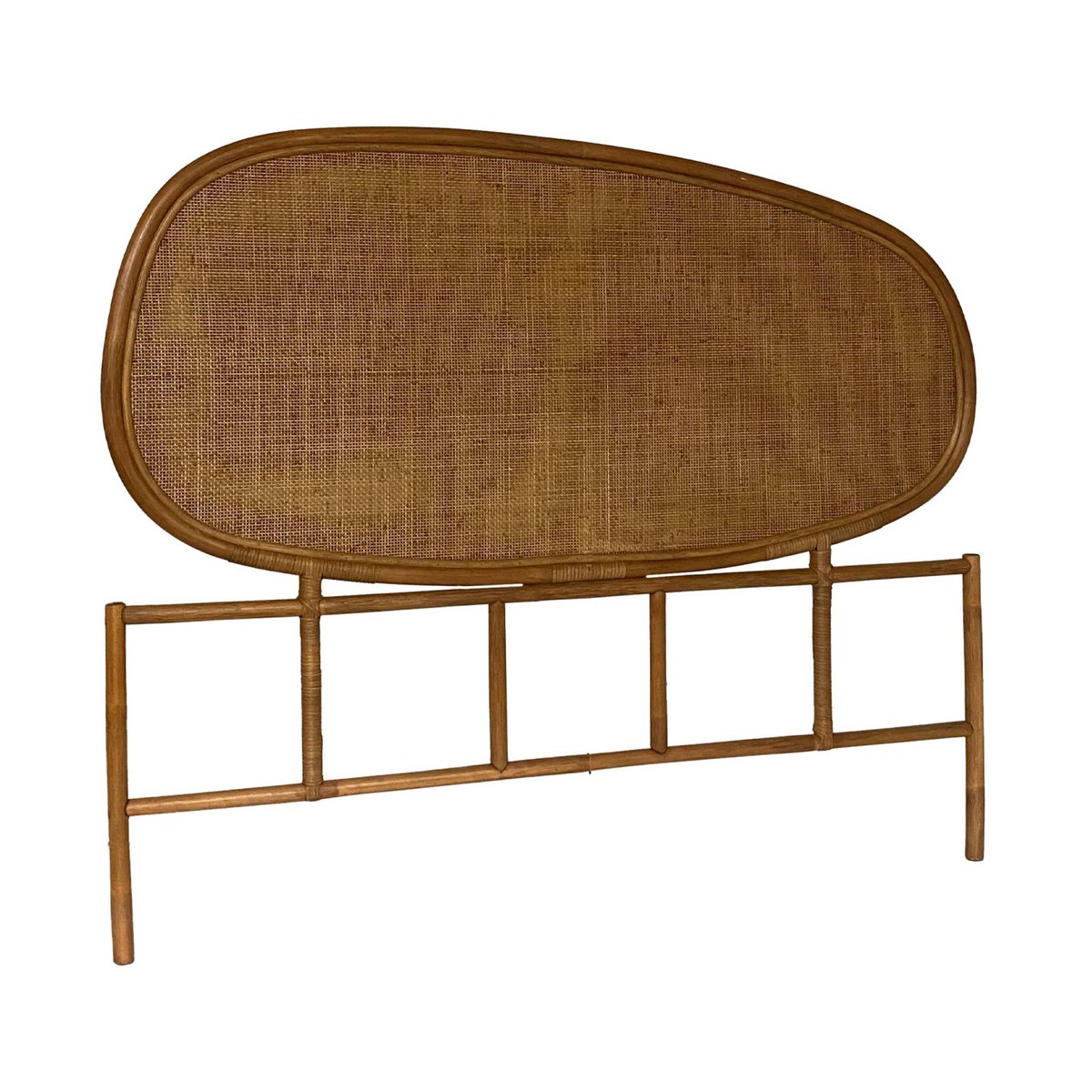 Tête de lit organique rotin foncé SAMOA marron clair, SWEEEK