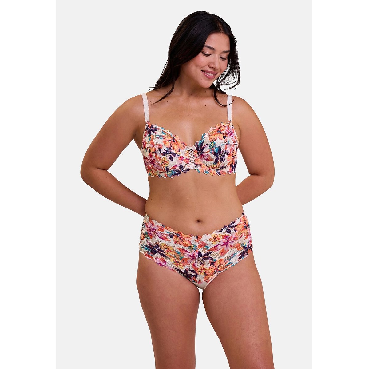 Culotte dentelle Arum Mosaic imprimé fleur, SANS COMPLEXE