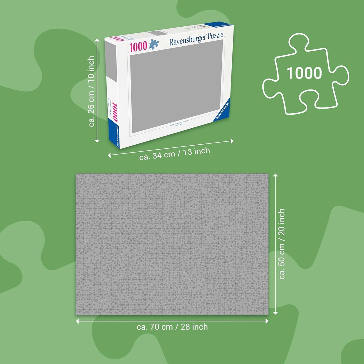 Puzzle Affiche vintage des films Disney 1000 pcs blanc, RAVENSBURGER