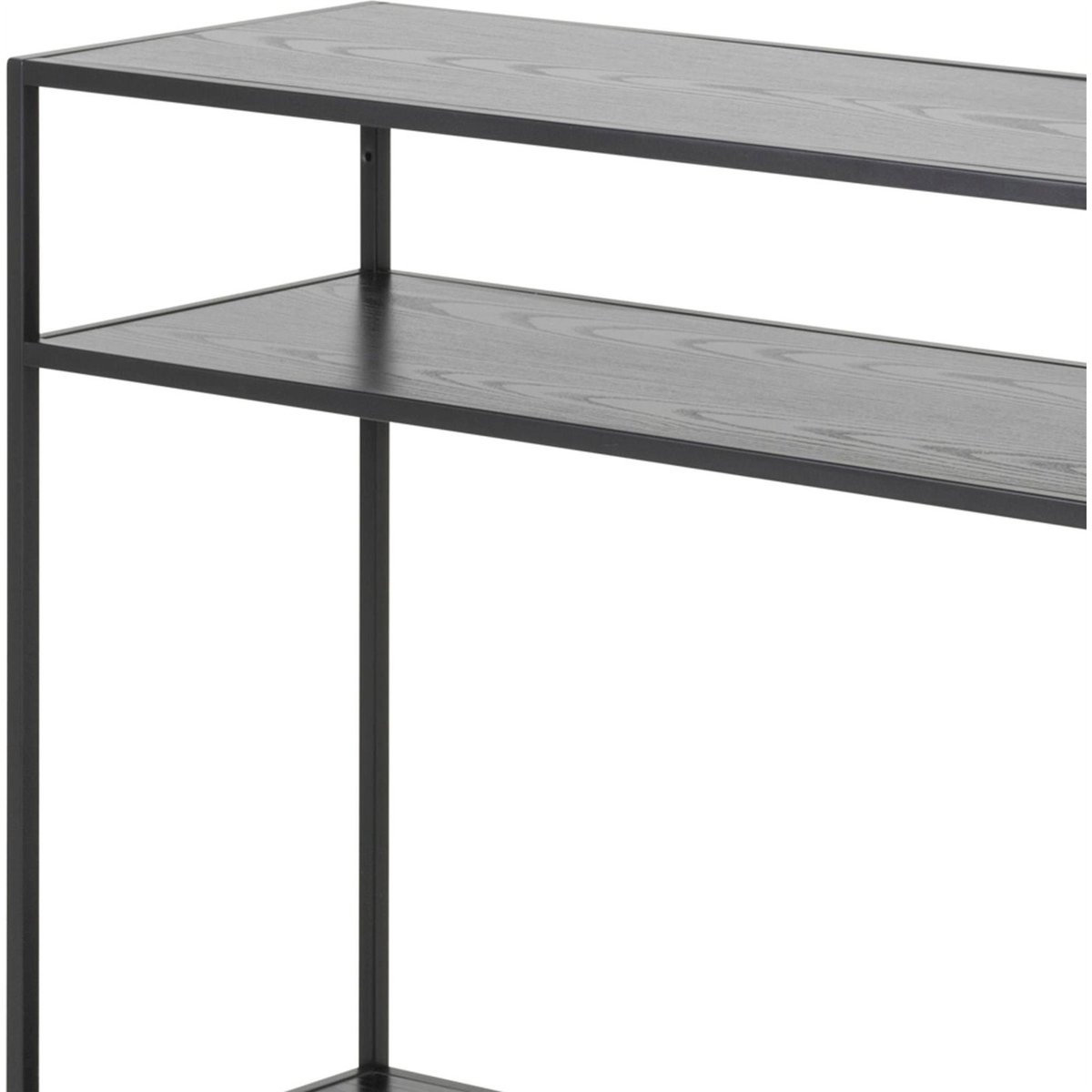 Console en métal collection KRAPINA gris et noir, RECOLLECTION
