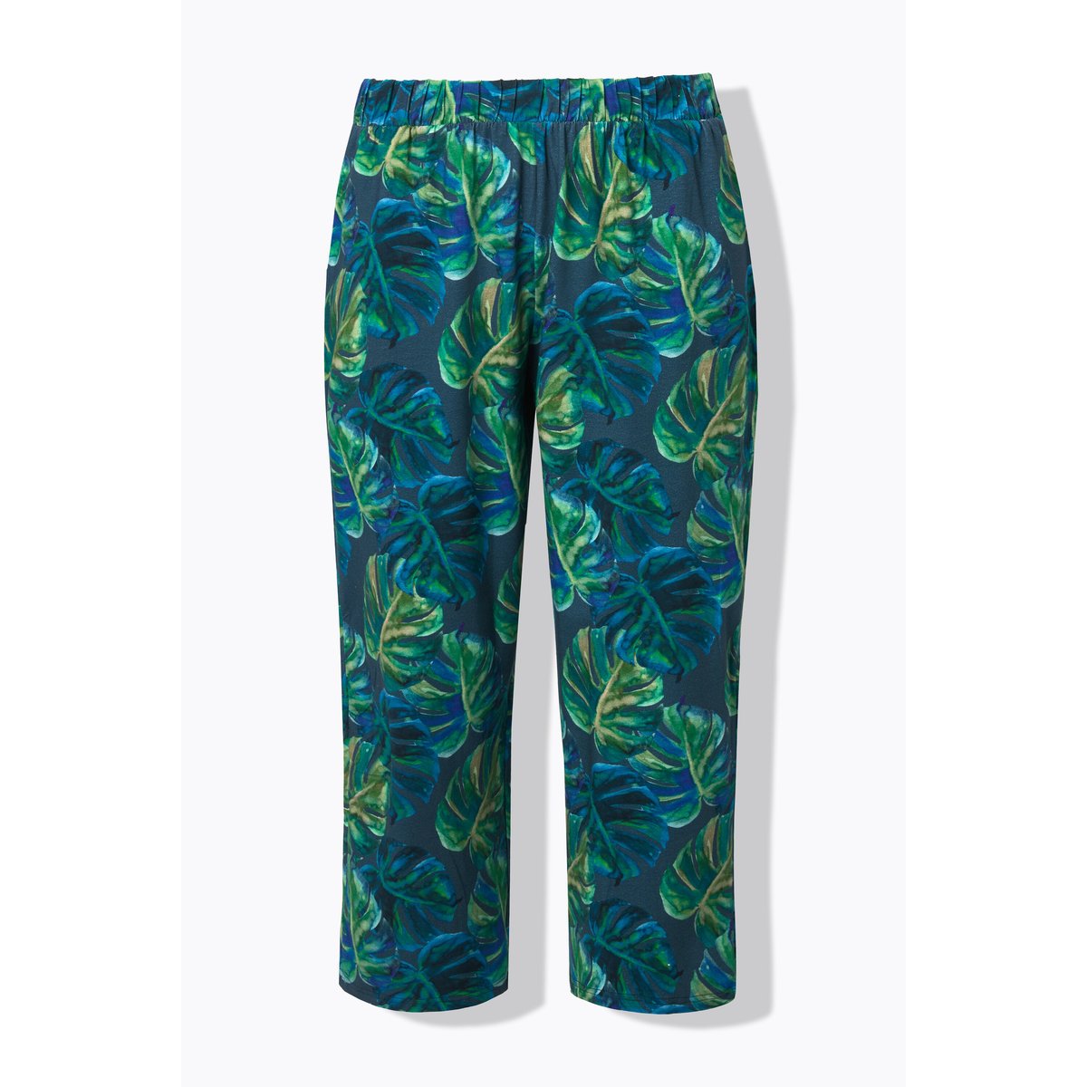 Pantalon 7/8 en jersey, imprimé marine, ULLA POPKEN