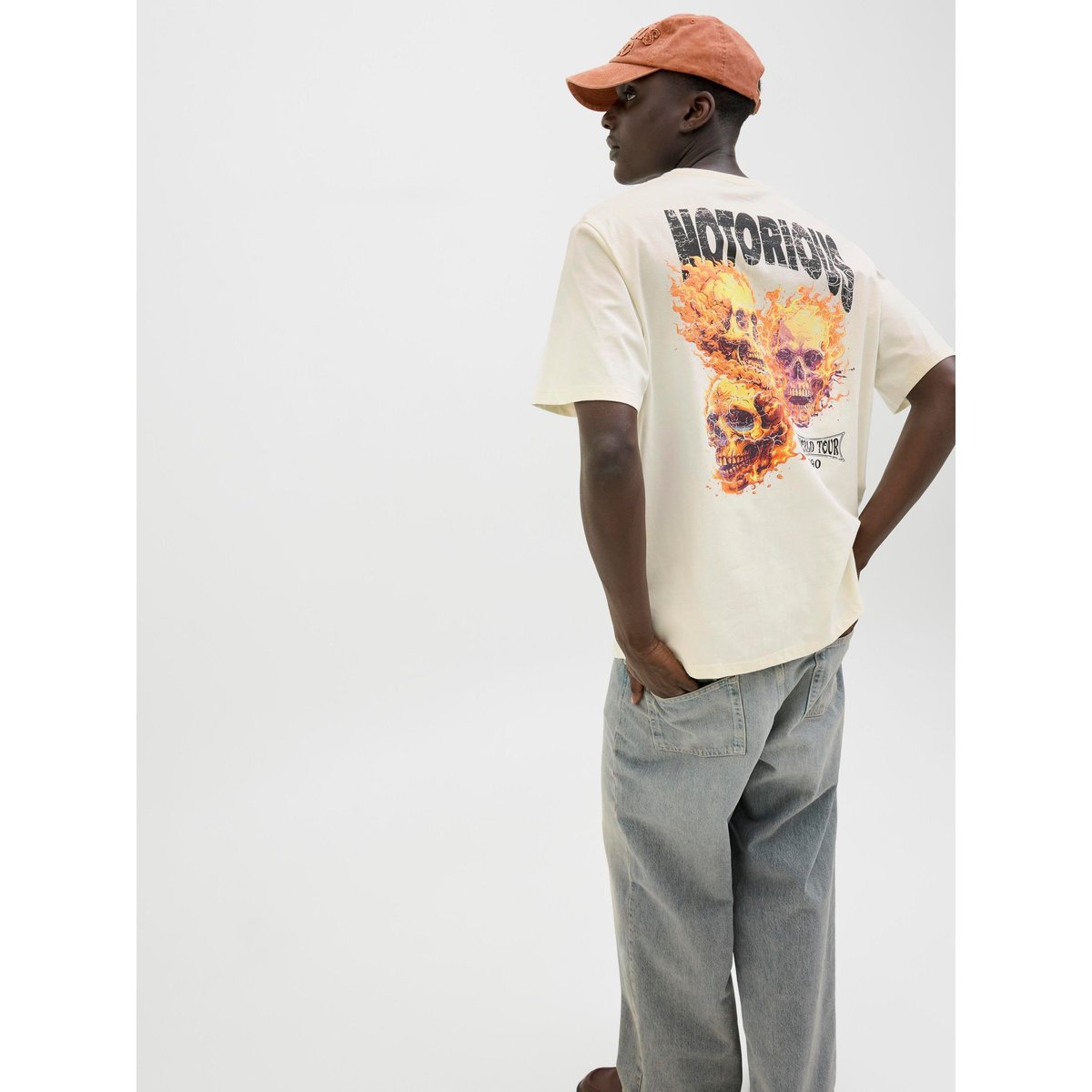T-Shirt antique white, JACK & JONES