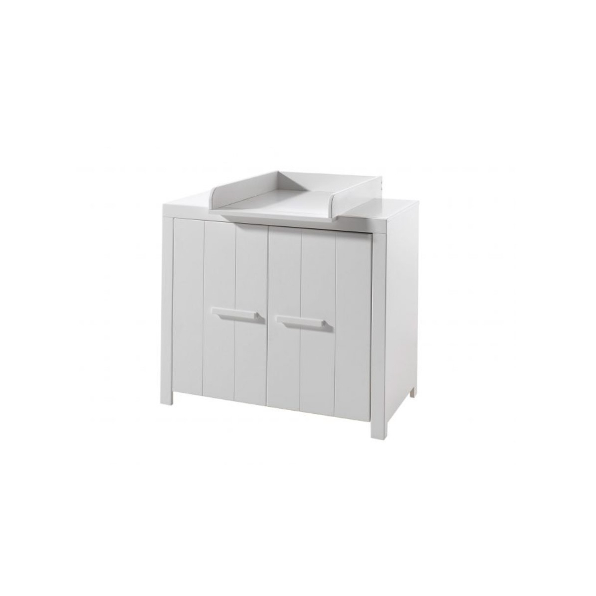 Table à langer ERIK blanc - Bois massif et MDF non communiqué, VIPACK