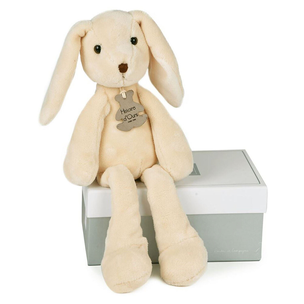 Peluche lapin 40 cm sweety blanc, HISTOIRE D'OURS