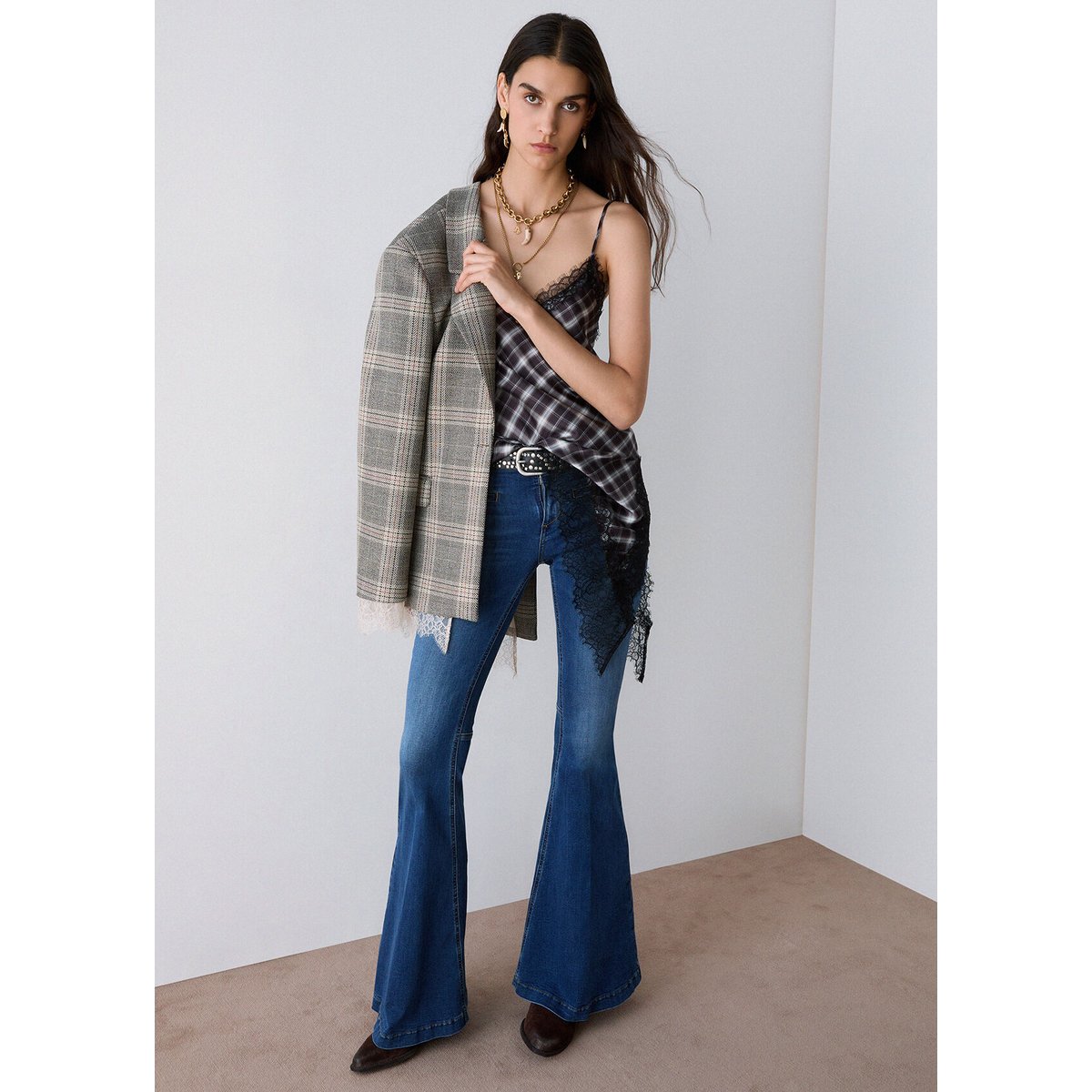 Jean super flare denim bleu foncé, LIU JO