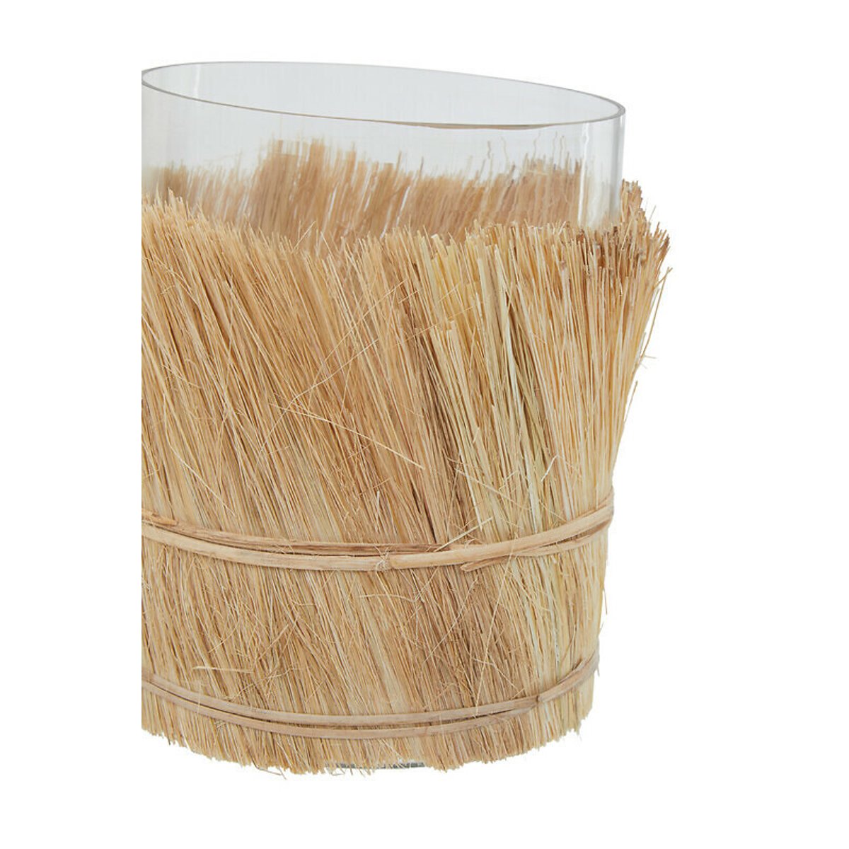 Large Raffia Candle Holder in Natural natural, ÉDITÉ
