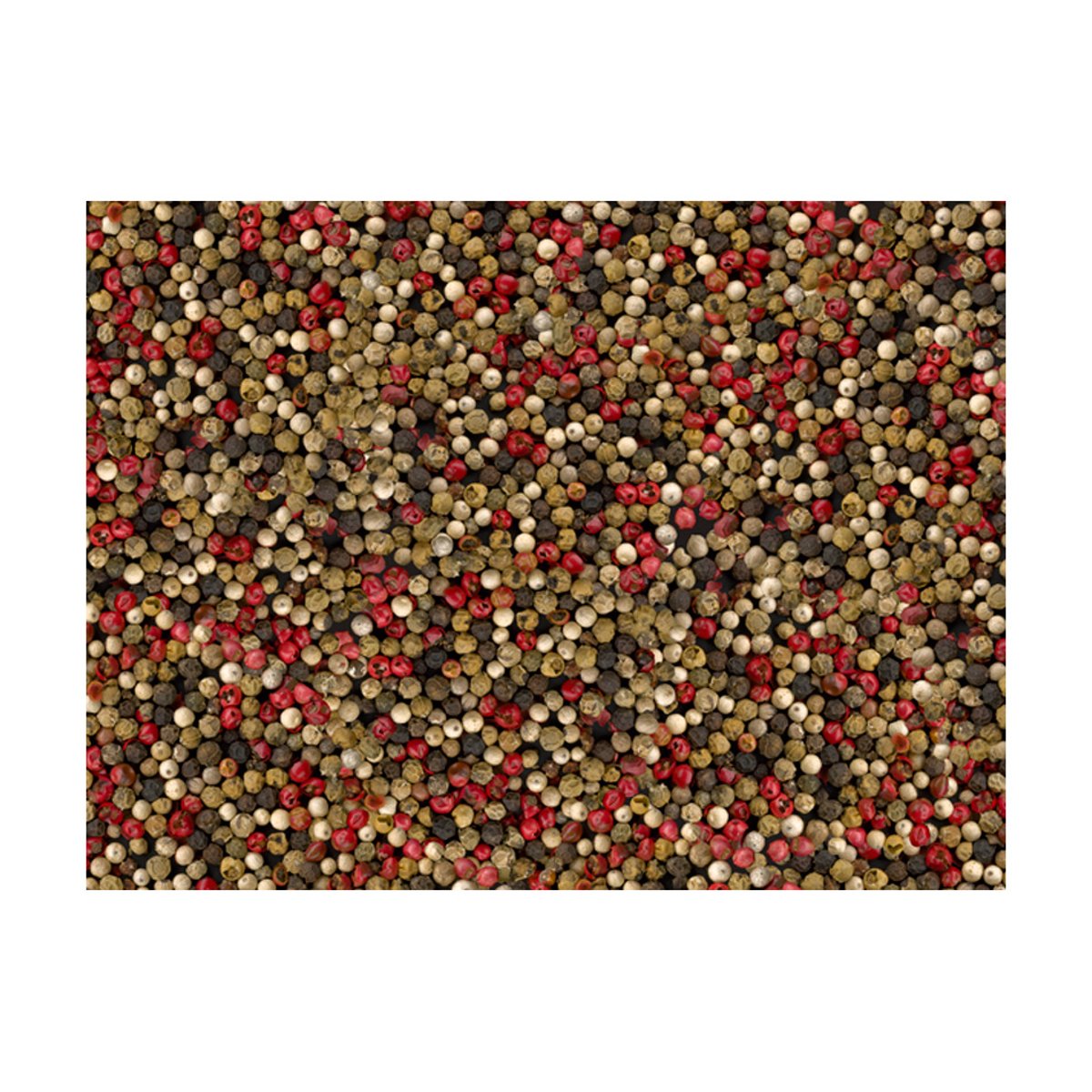 Papier peint intissé panoramique Motifs de cuisine Poivre en grains - mosaïque blanc, EDEN