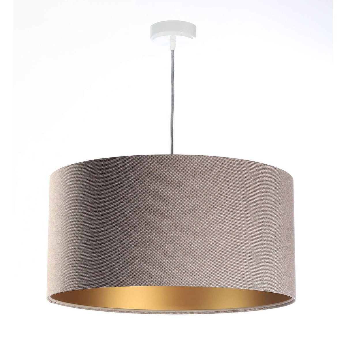 Suspension en tissu, GLAM beige et doré satiné, BPS KONCEPT