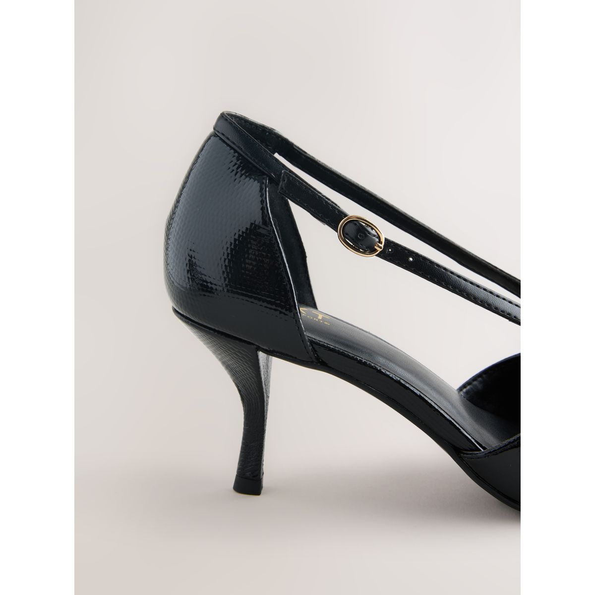 Escarpins asymétriques forever comfort® serpent noir, NEXT