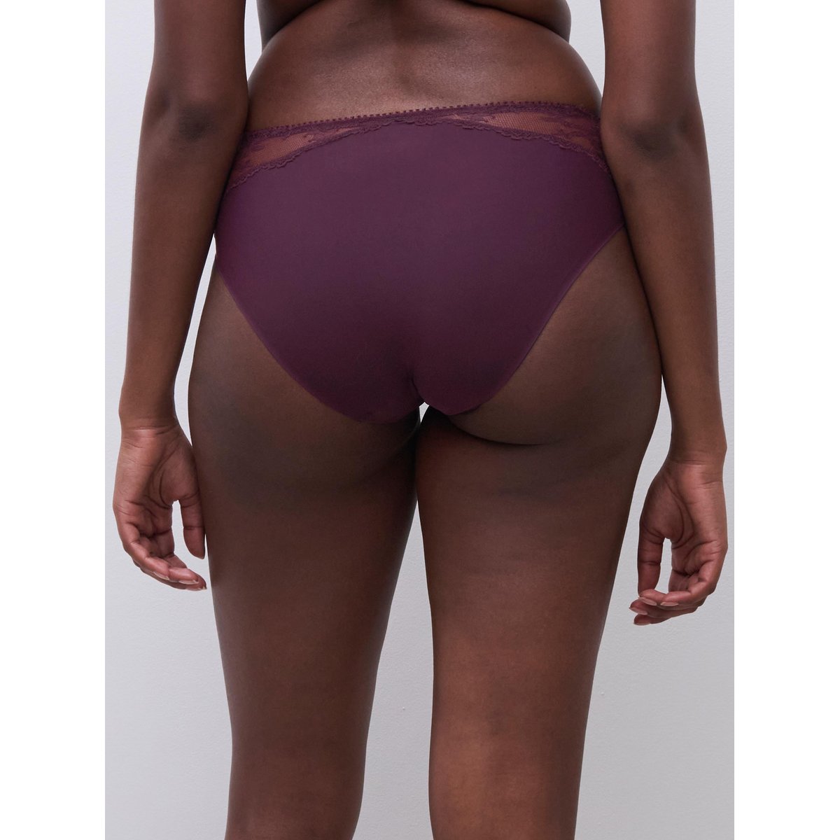 Culotte ILLUSION aubergine lurex, CHANTELLE