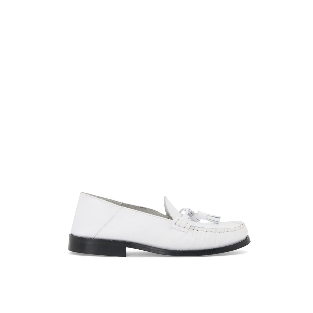Mocassin en cuir JORIS blanc, MELLOW YELLOW