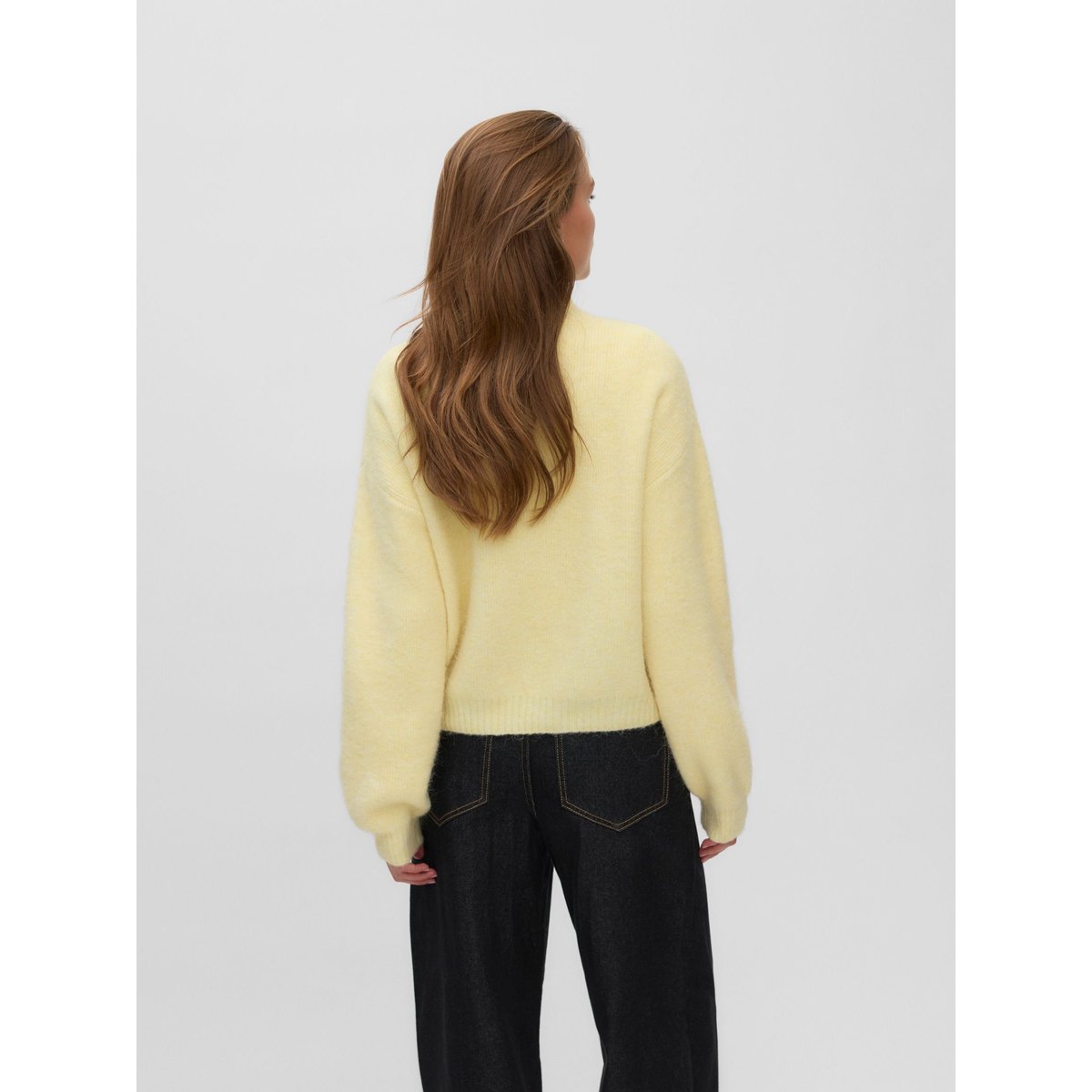 Pull En Maille jaune - lemonade 1, VERO MODA