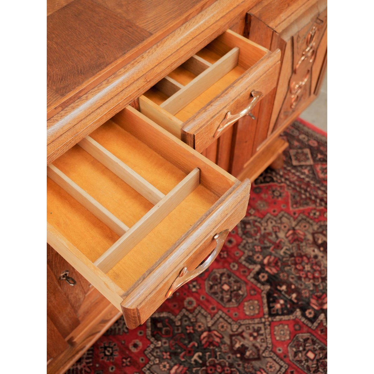 Grand buffet art déco Gilbert N°1680 - Bon état bois clair, DEBONGOUT