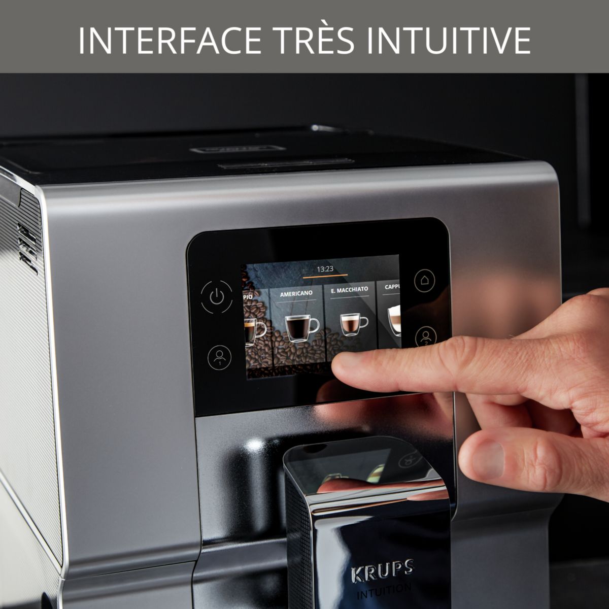 Expresso Broyeur EA875E10 couleur unique, KRUPS