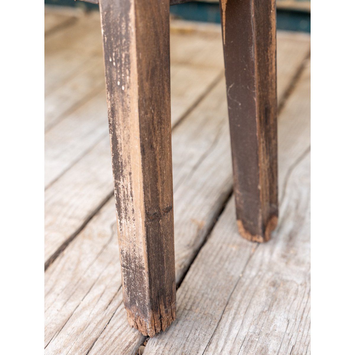 Banc en bois Antoine N°466 - Bon état bois foncé, DEBONGOUT