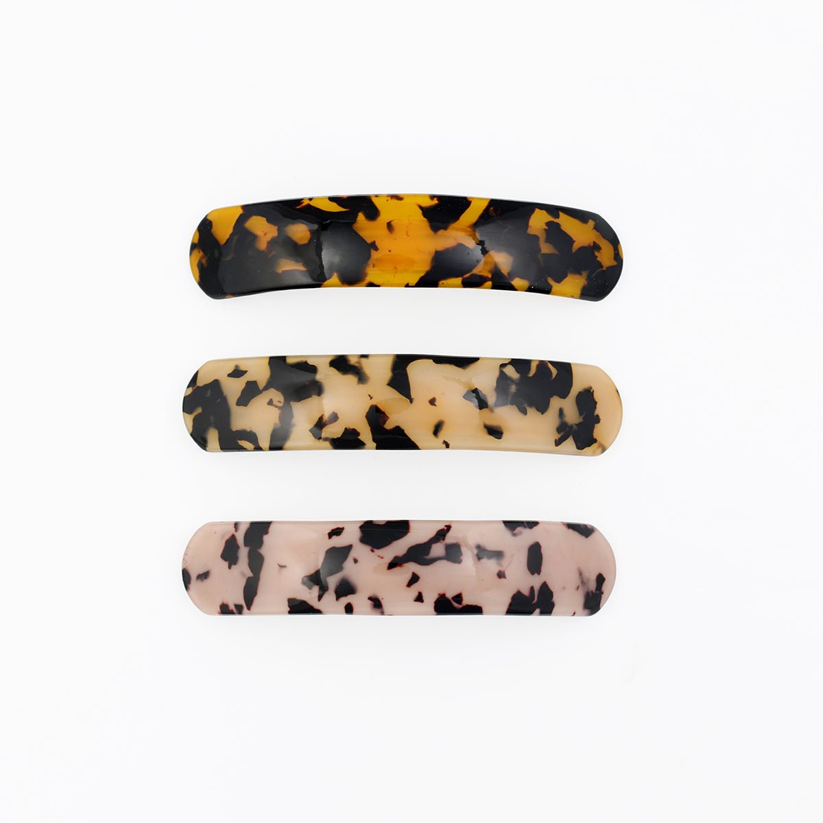 Set de 3 barrettes écailles beige, BALABOOSTE