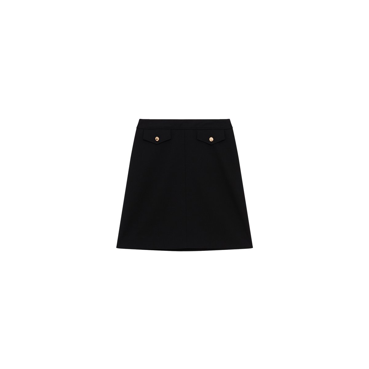 Jupe courte trapèze JANILLE noir, CAROLL
