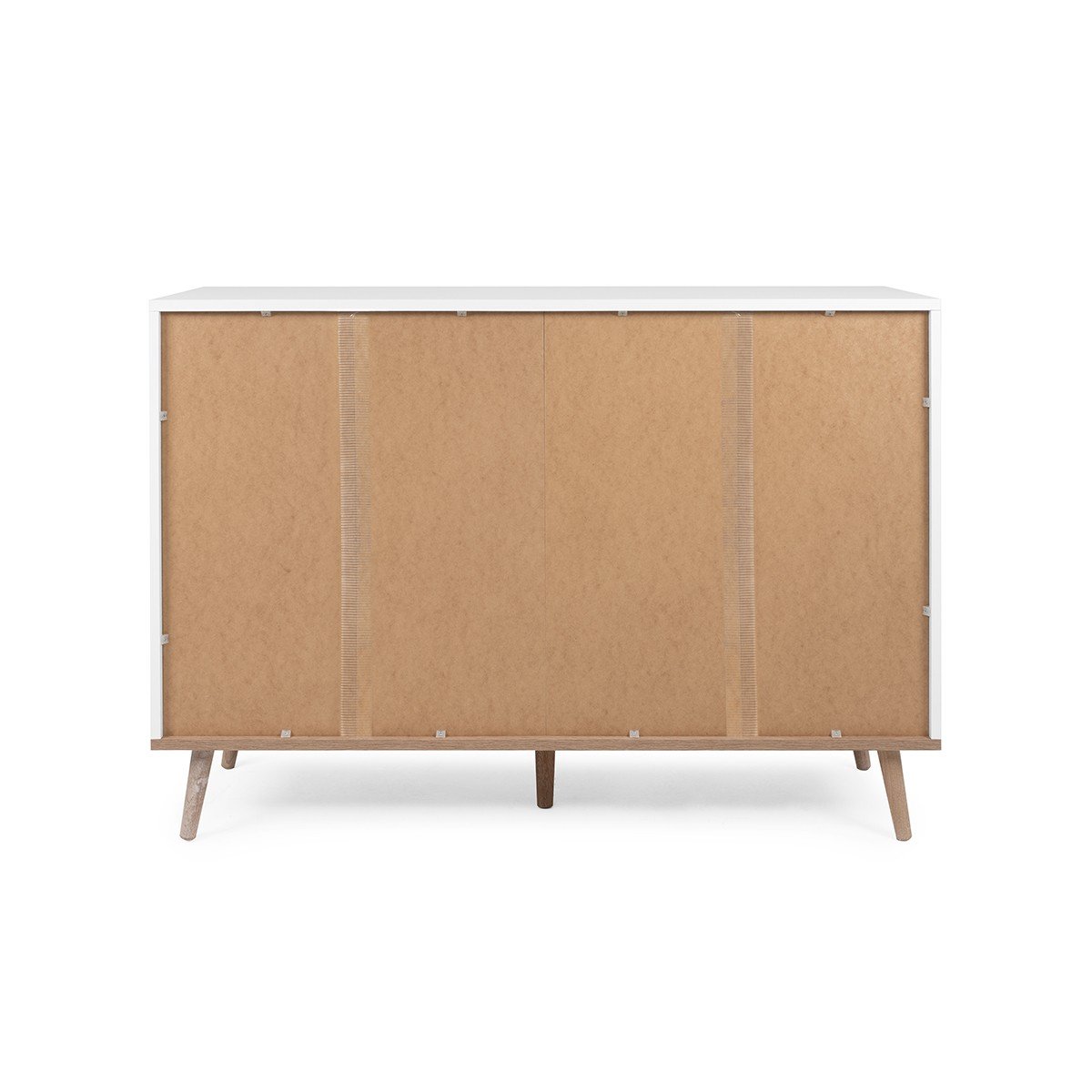 Commode 6 Tiroirs L120 cm - COPENHAGUE blanc, CALICOSY