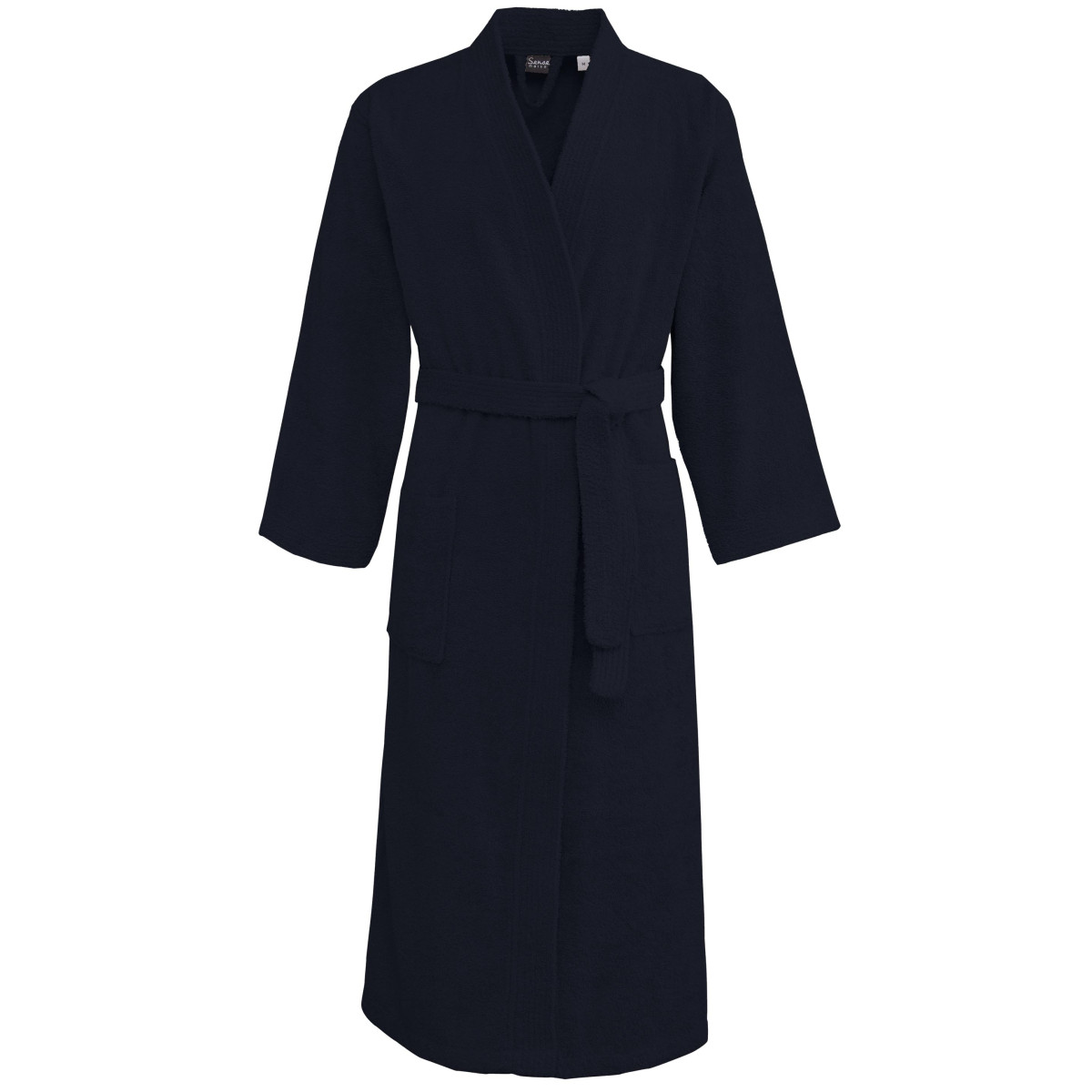 Peignoir de bain mixte 420 g/m² LUXURY KIMONO bleu nuit, SENSEI MAISON