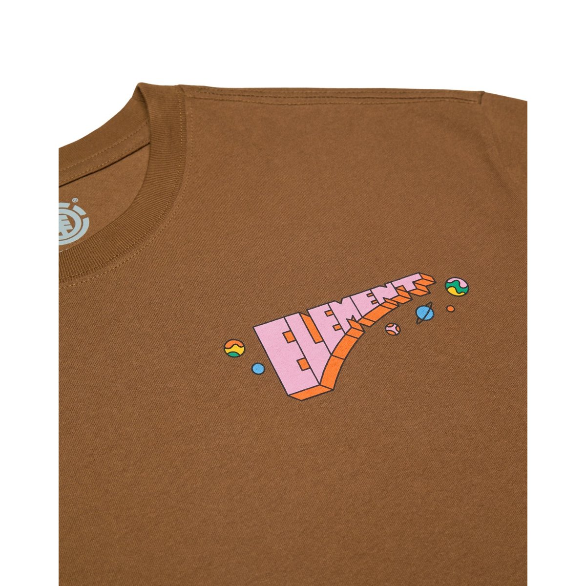 T-Shirt manches courtes COSMIC DANCE marron sepia, ELEMENT