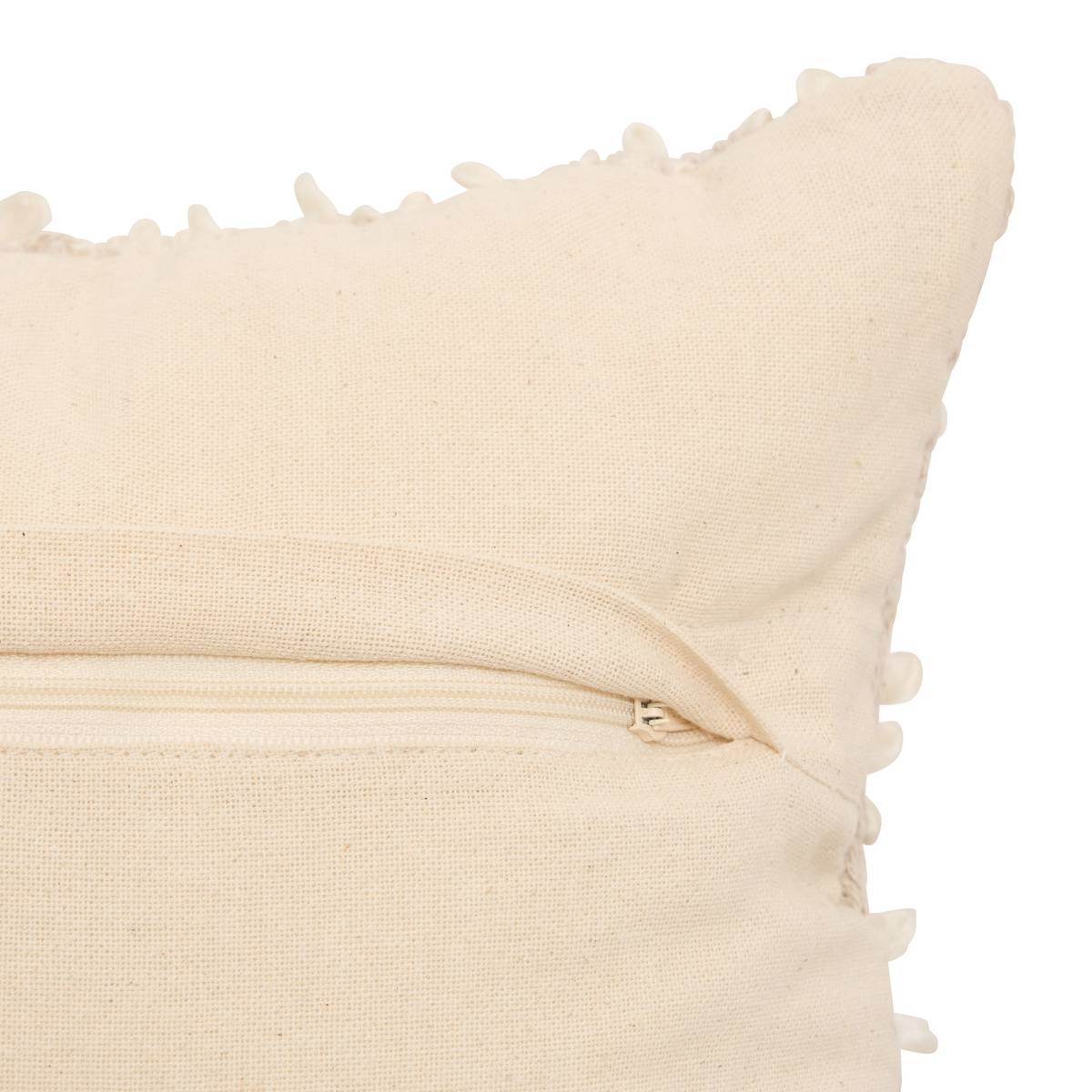 Coussin rectangulaire BERYL beige lin, ATMOSPHERA