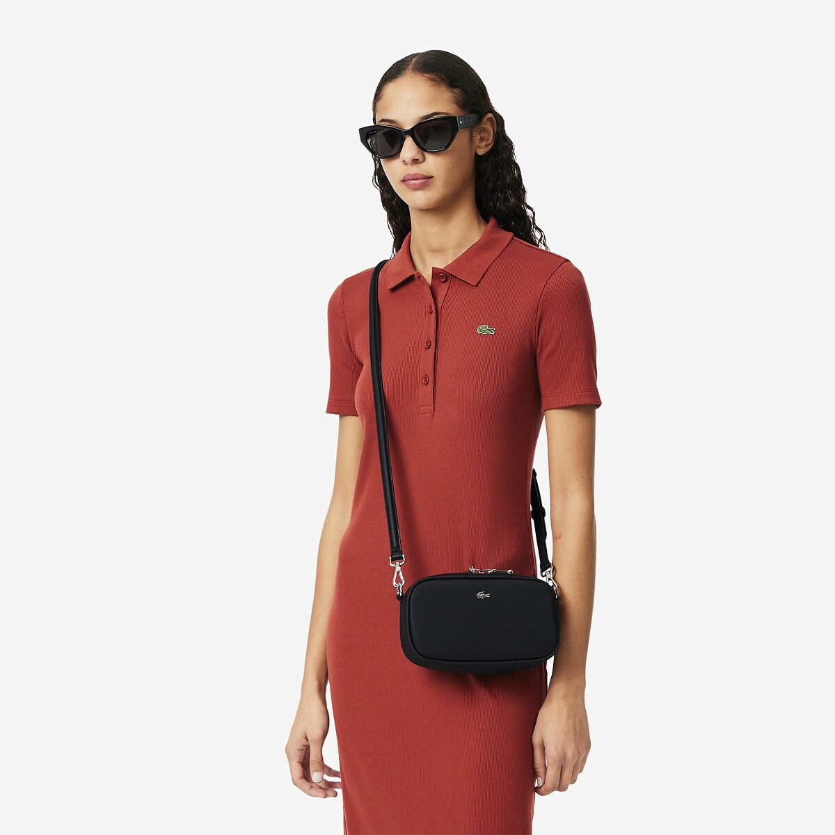 Daily City Shoulder Bag black, LACOSTE