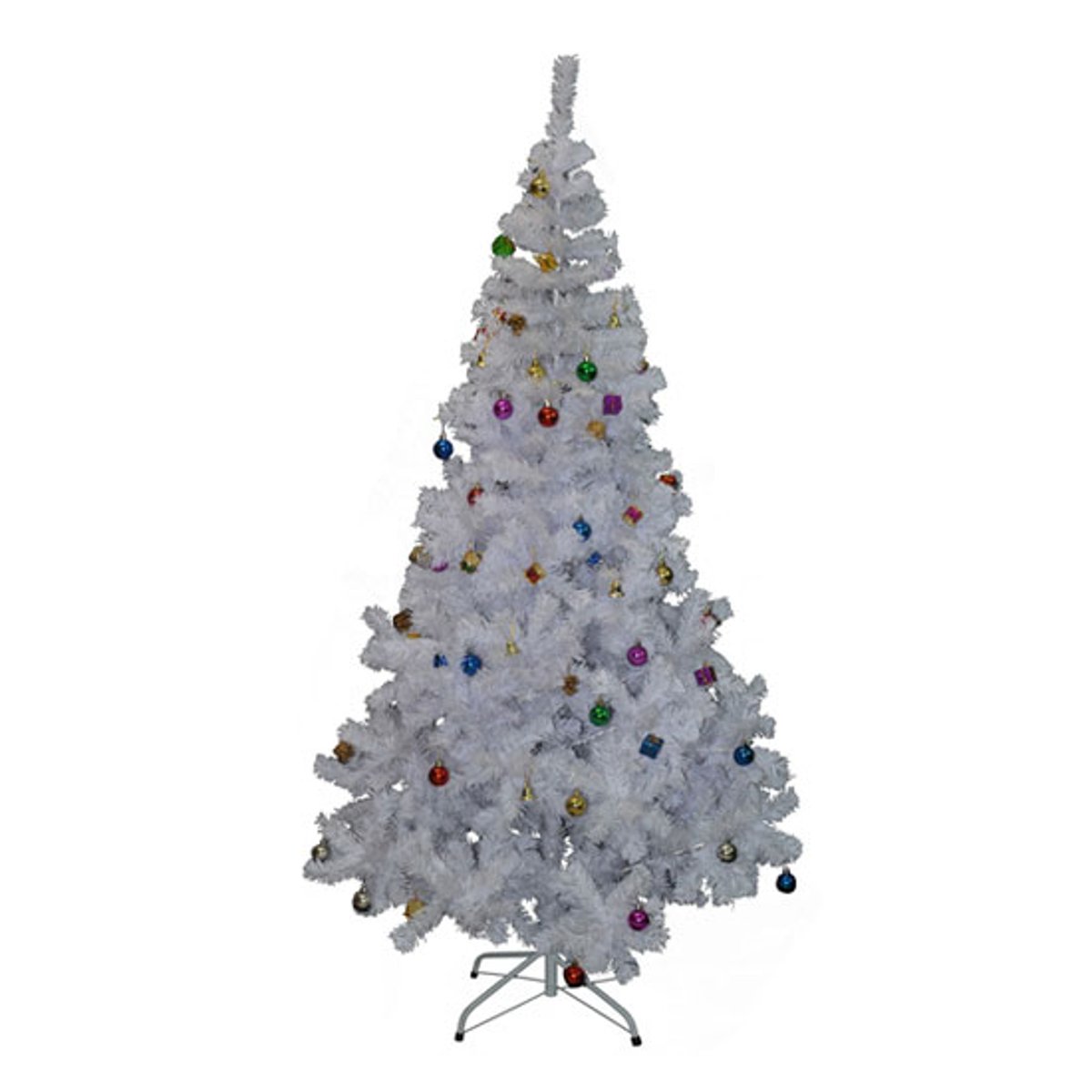Sapin de Noël Plastique Blanc blanc, HOMCOM