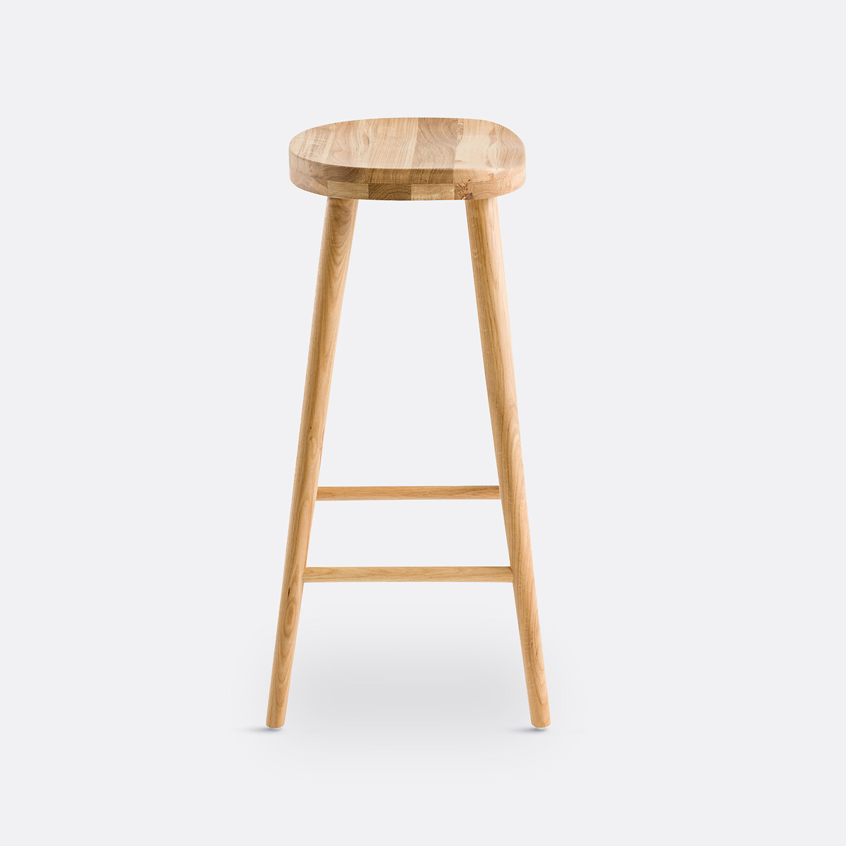 Dragy 68cm High Solid Oak Bar Stool oak, LA REDOUTE INTERIEURS
