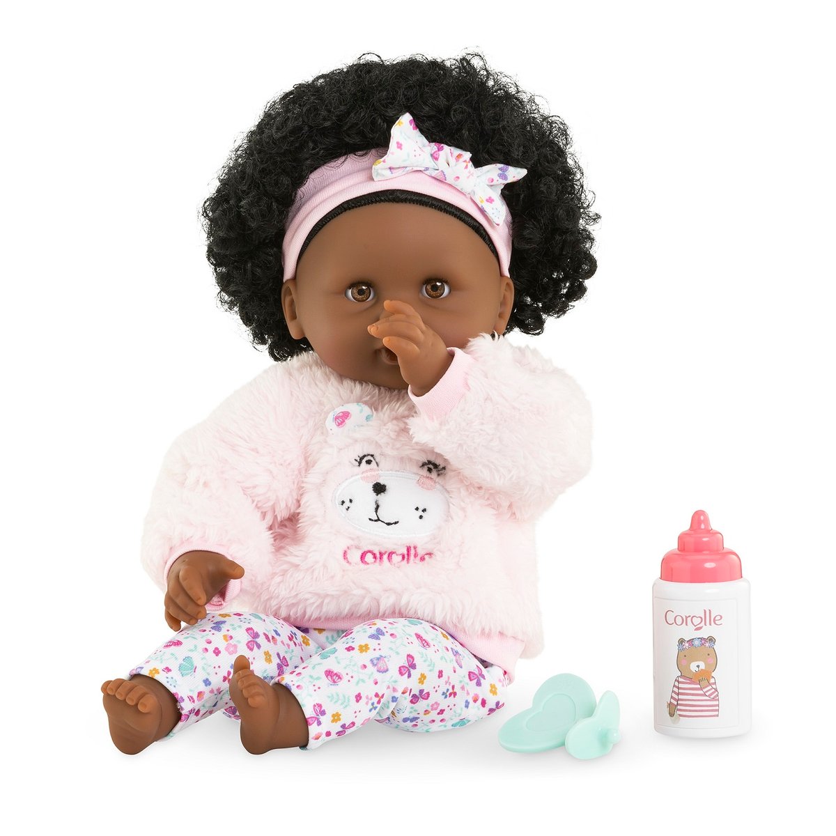 Poupon Bébé Calin Caroline rose, COROLLE