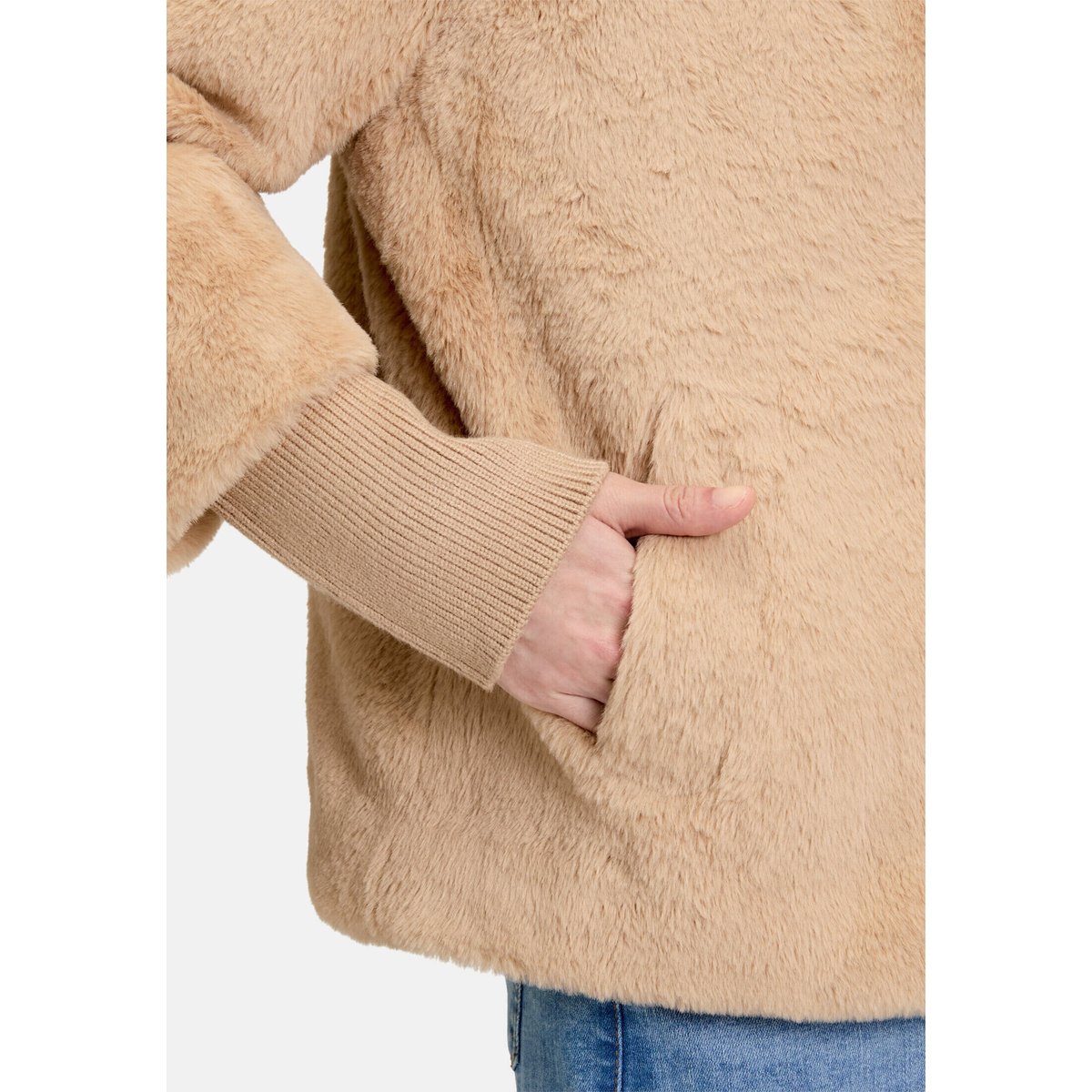 Veste outdoor en peluche beige, BETTY BARCLAY