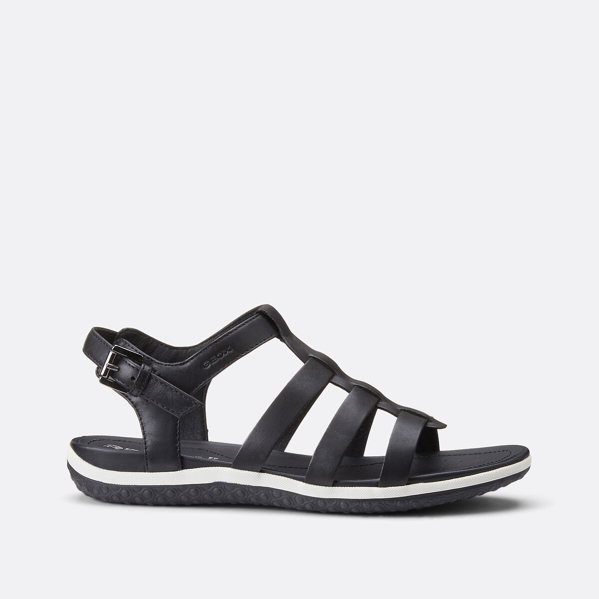 Sandales en cuir Vega noir, GEOX