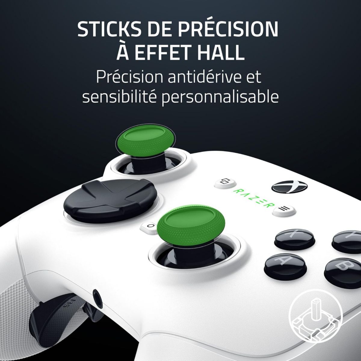 Manette Wolverine V3 Pro Blanche couleur unique, RAZER