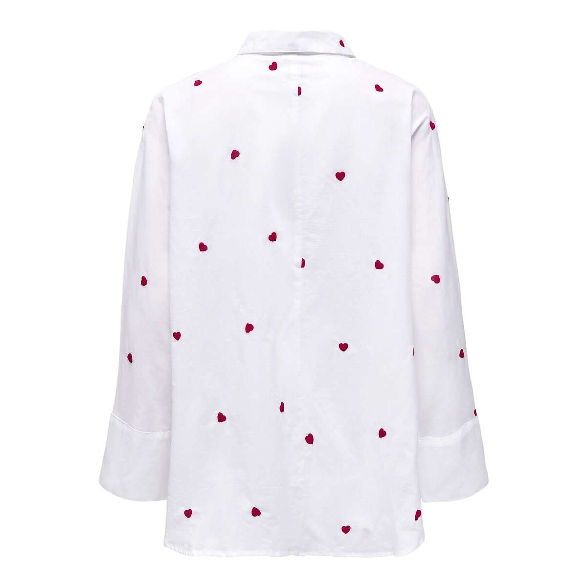 Chemisier imprimé blanc coeur, ONLY