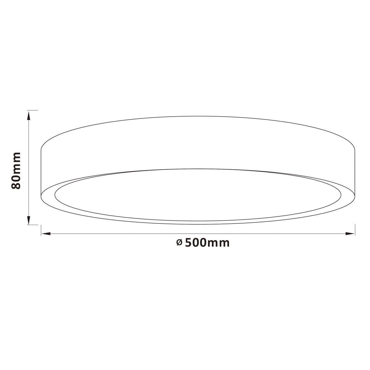 Plafonnier    SLIMLINE blanc, BRILLIANT