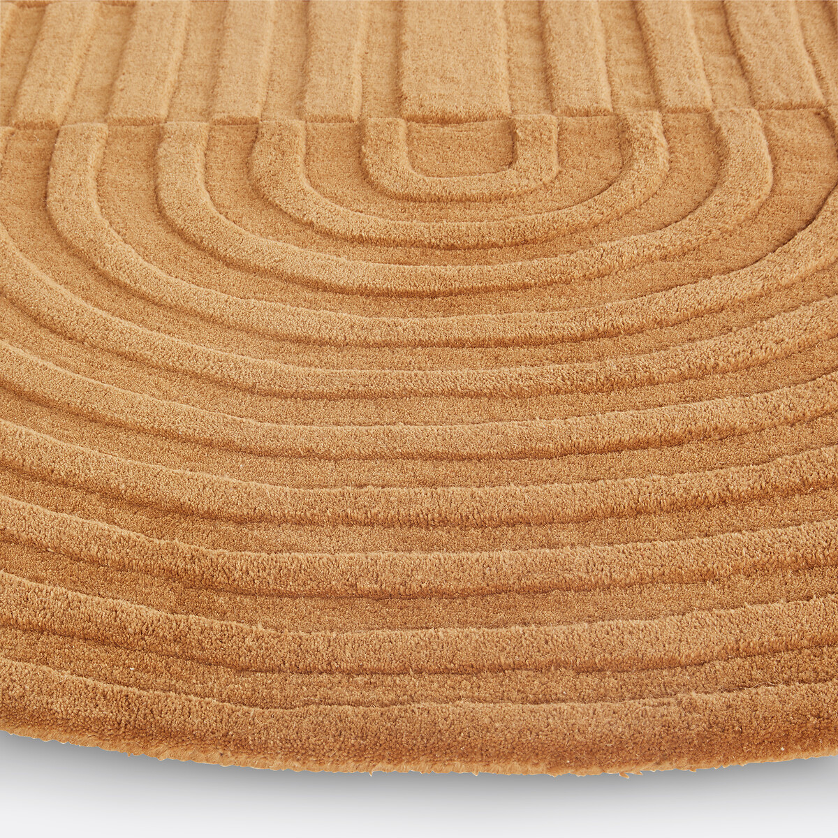 Tapis ovale en laine, Malko caramel, LA REDOUTE INTERIEURS