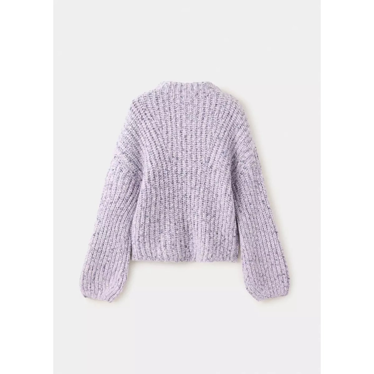 Pull côtelé jaspé lilas, MANGO KIDS