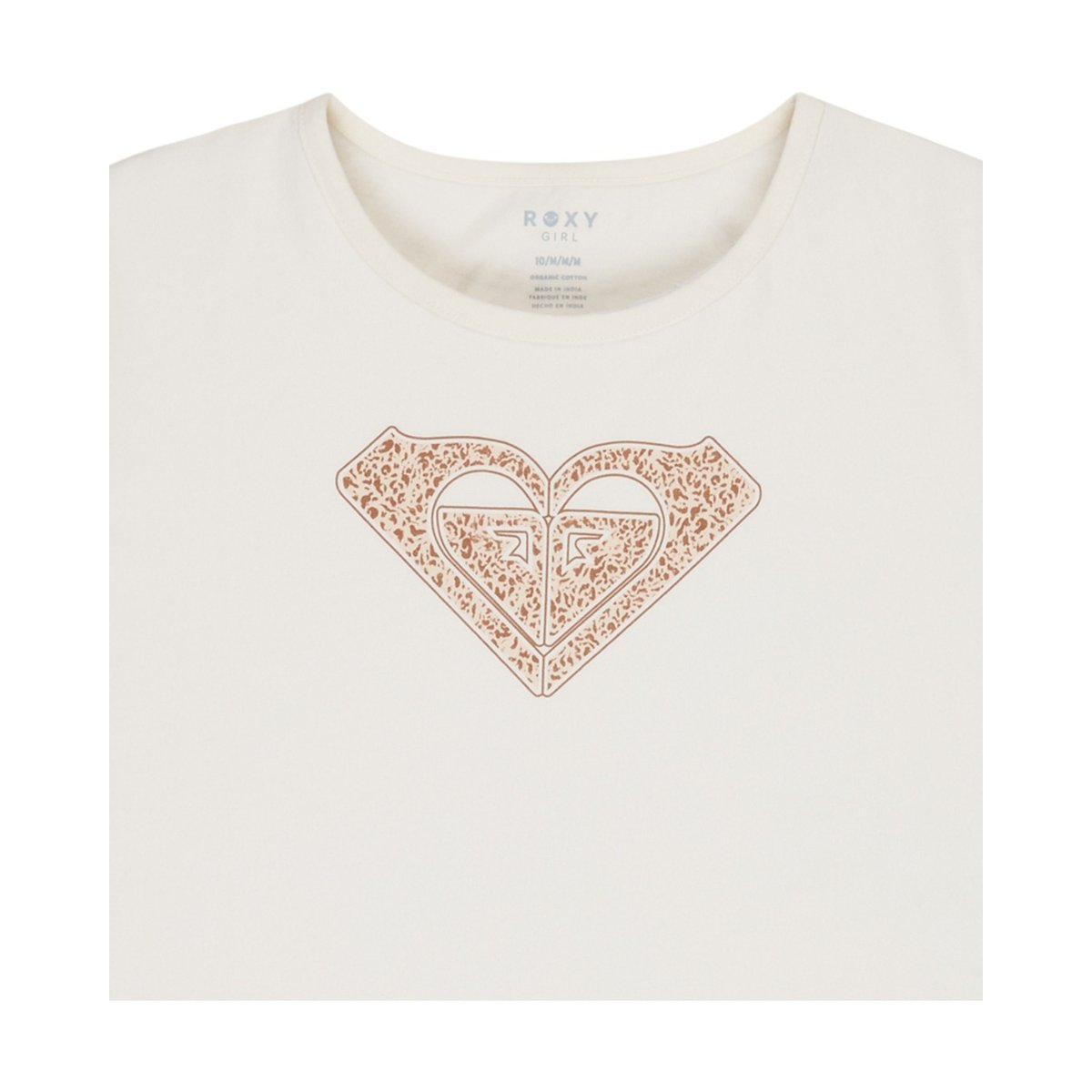 T-Shirt, manches courtes, col rond, Uni. gris egret heart, ROXY