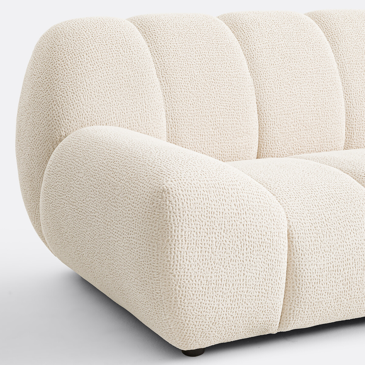 Sofá 2 plazas, tela con relieve, Nuria crudo, LA REDOUTE INTERIEURS