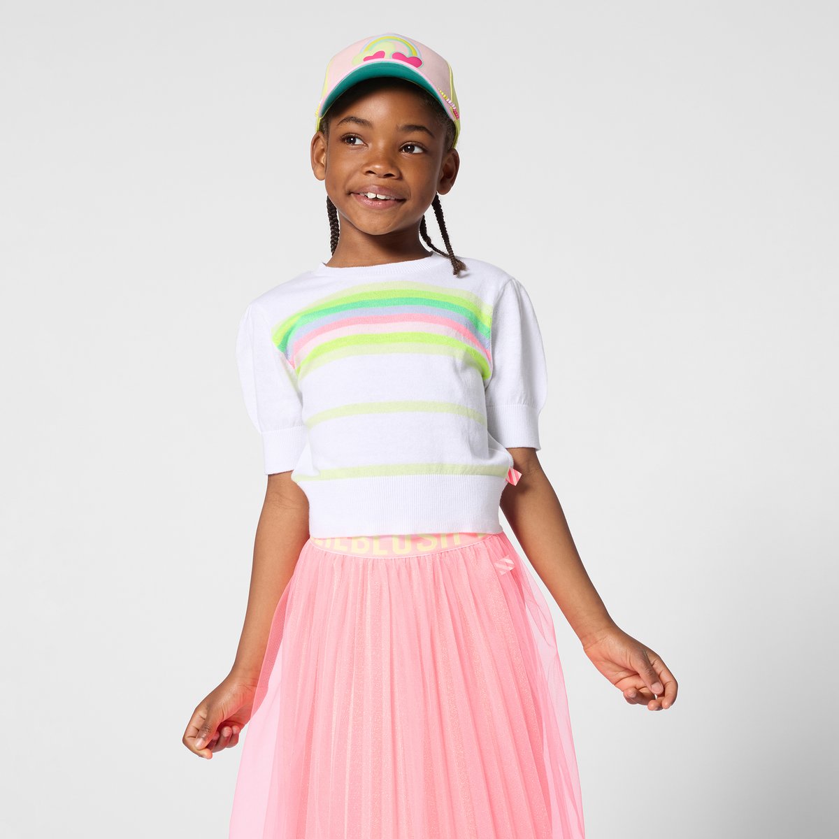 Pull manches courtes blanc, BILLIEBLUSH