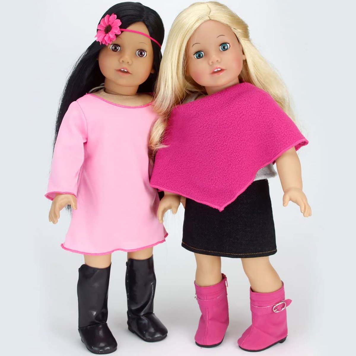 11 Pcs Vêtements Pour Poupée rose, TEAMSON KIDS