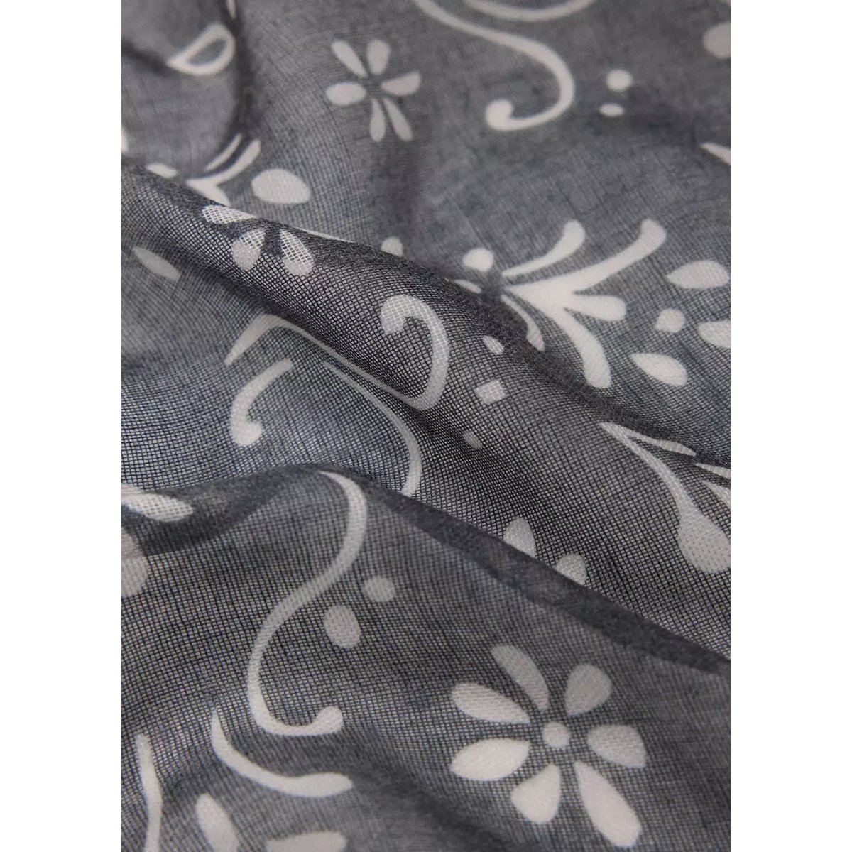 Foulard en gaze à imprimé gris, MANGO TEEN